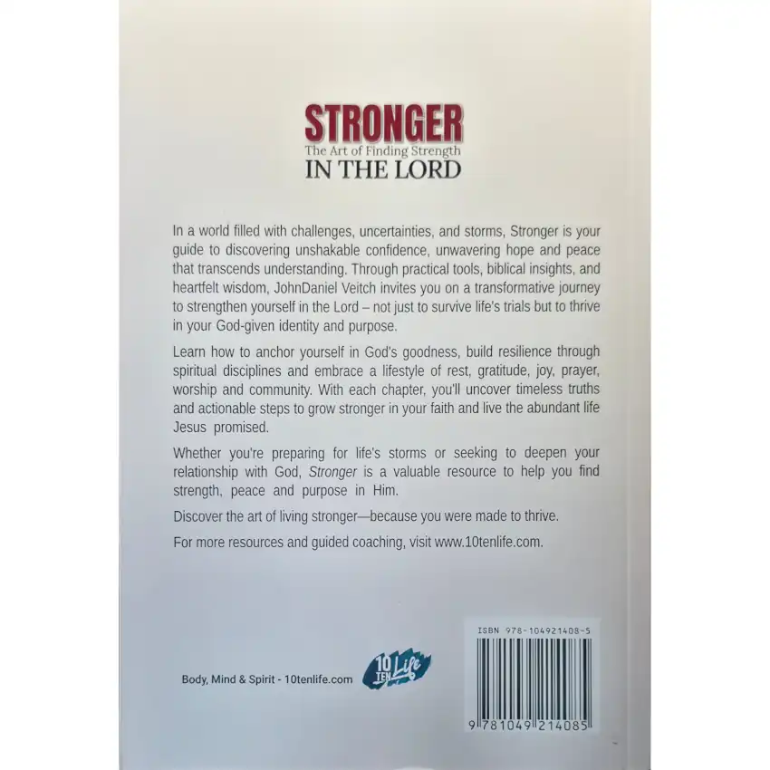 Stronger in the Lord — The Art of Finding Strength 3 Stronger In the Lord - Back